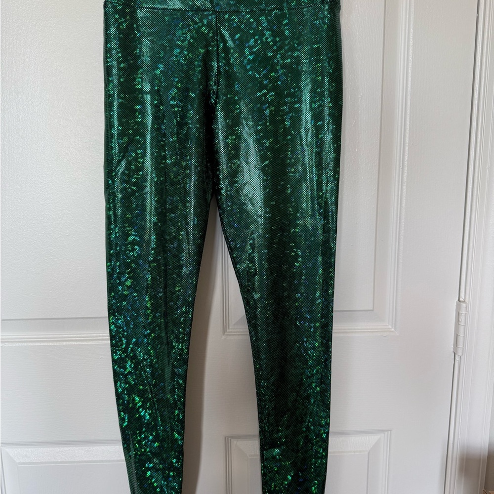 Shimmering Green Leggings